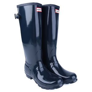 Navy Gloss Adjustable Hunter Boots NEW!
